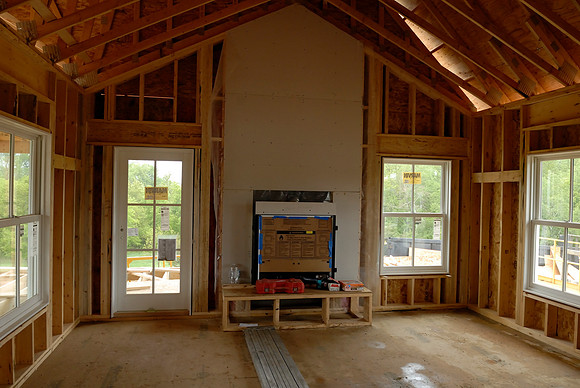 Fireplace installed Tuesday