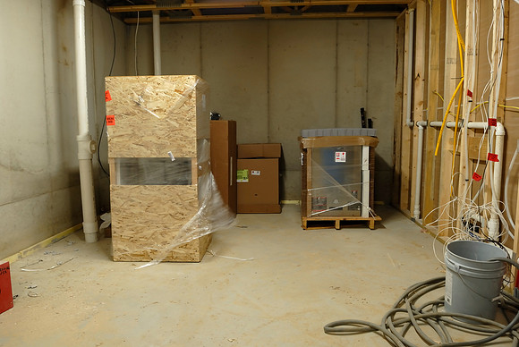 Mechanical equipment arrived on Saturday
