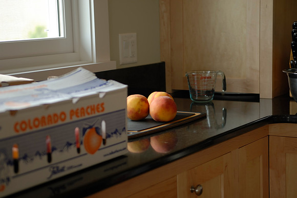 Last of the Colorado peaches  - destined for the freezer