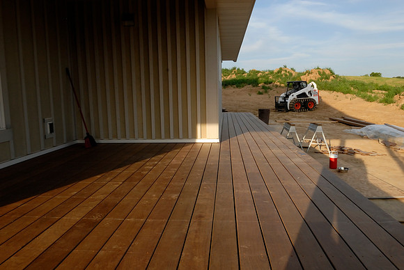 New deck outside of living room