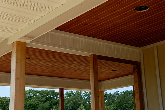 Exterior ceilings installed