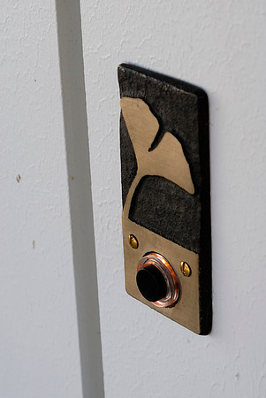 Cool ginko leaf doorbell button