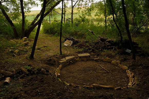 Good progress made on the fire pit